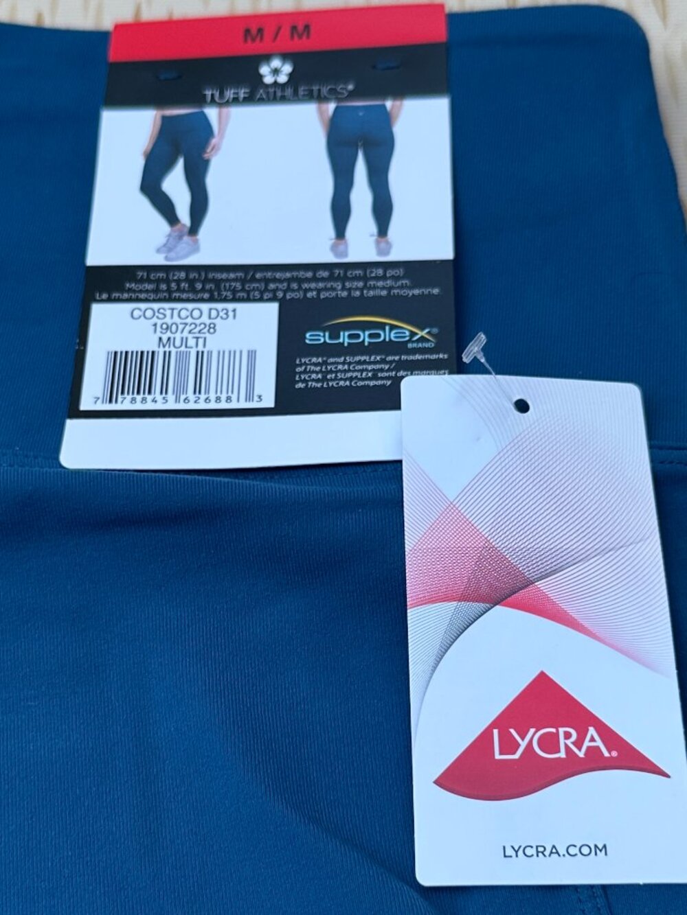 Tuff Athletics Women's Leggings w/Lycra Size M NWT